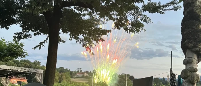 Feuerwerk am Lago de Orta